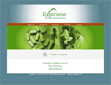Tablet Screenshot of experimur.com